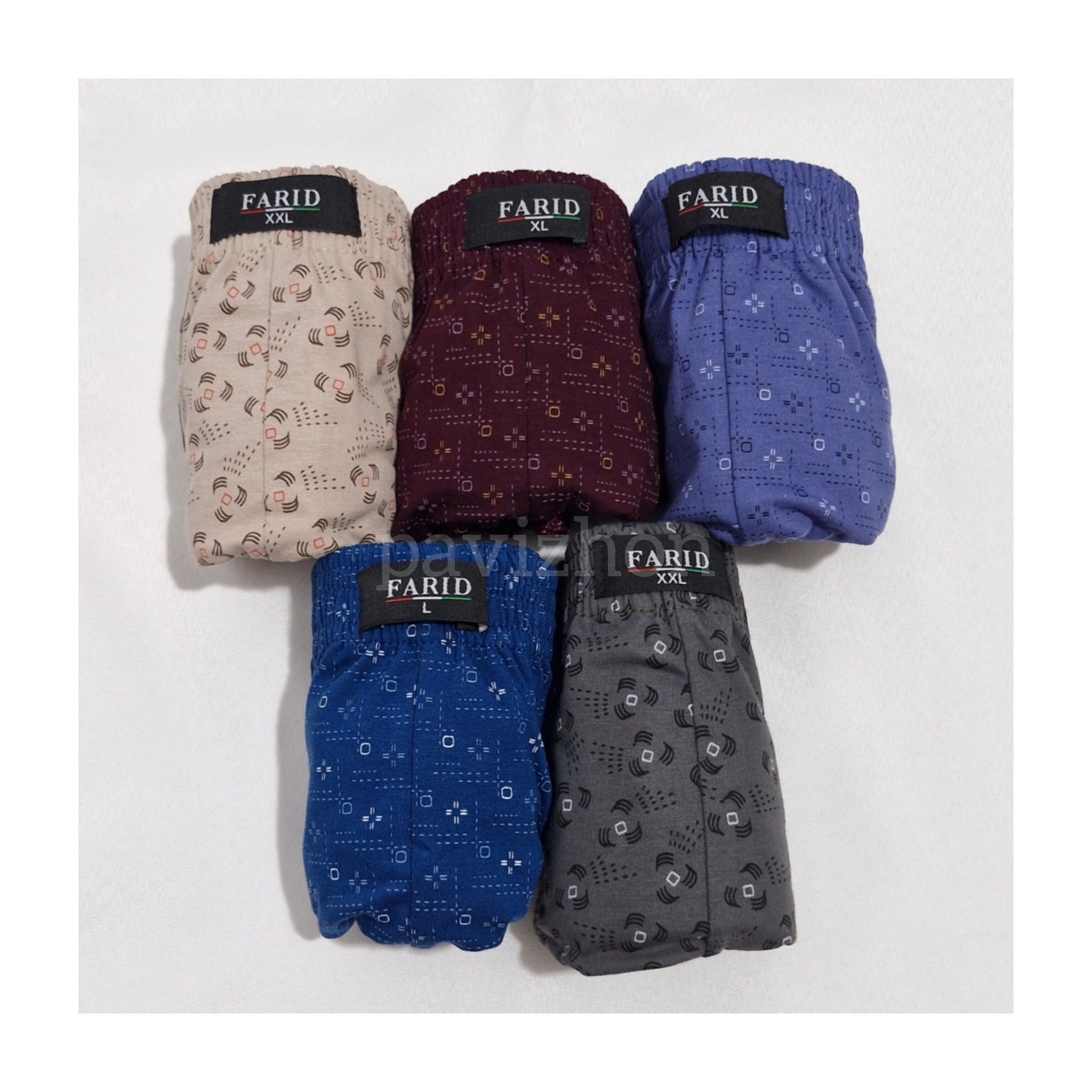 شورت مردانه اسلیپ چاپی فرید